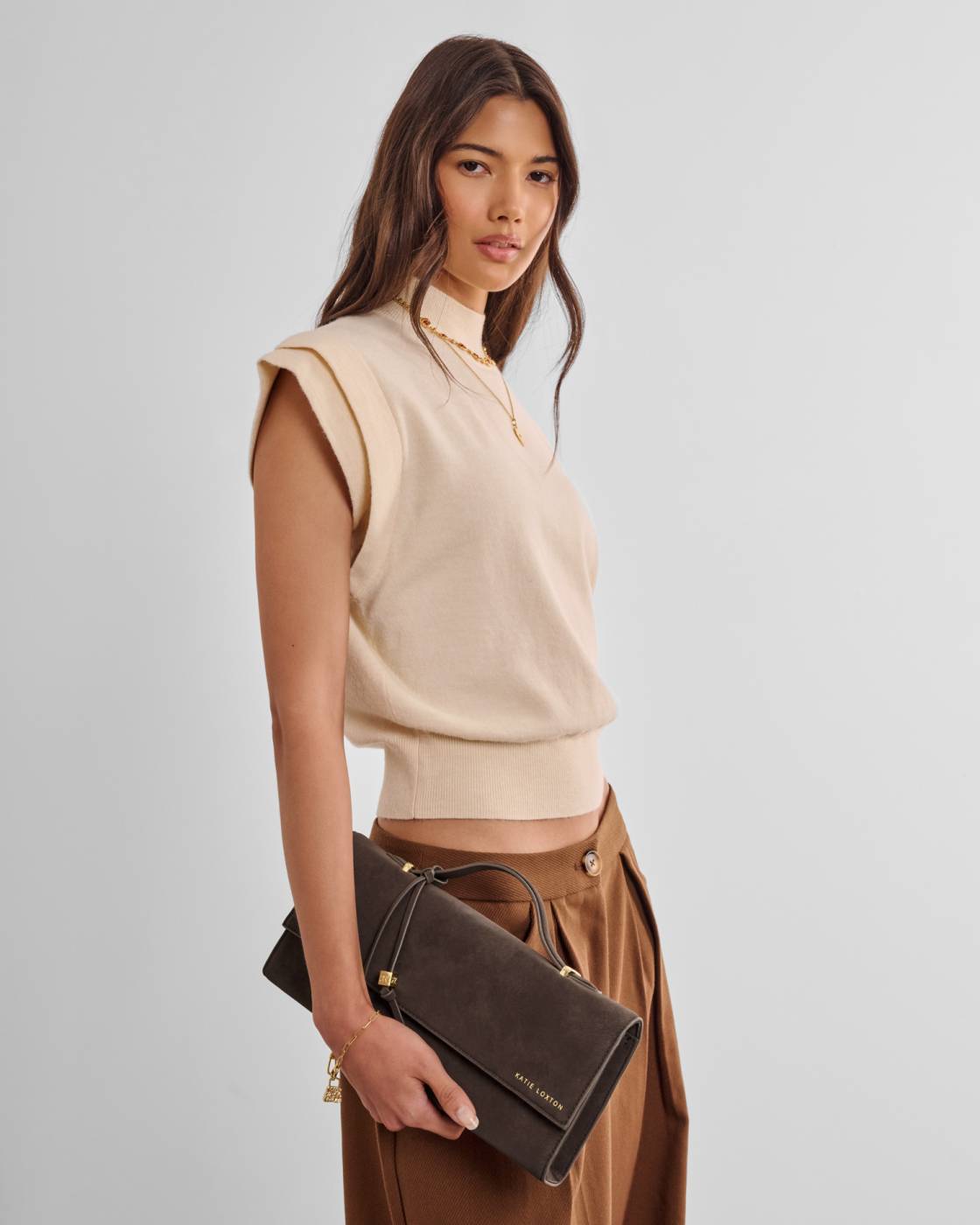 Alma Suedette Clutch