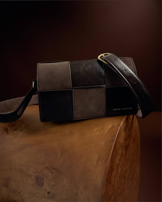 Taya Suedette Crossbody Bag in chocolate
