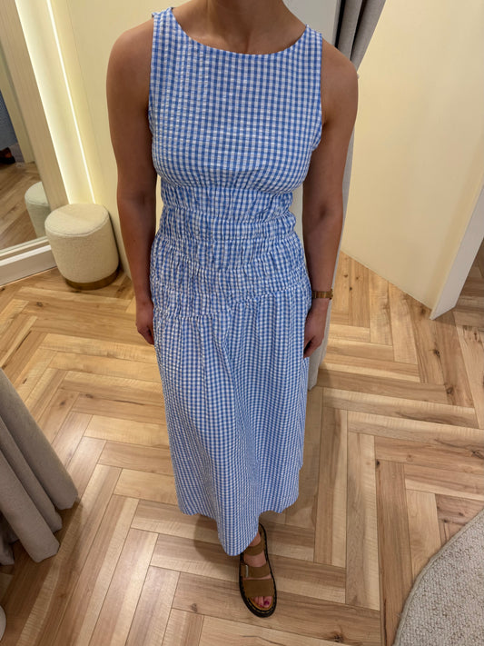Julia Blue gingham dress