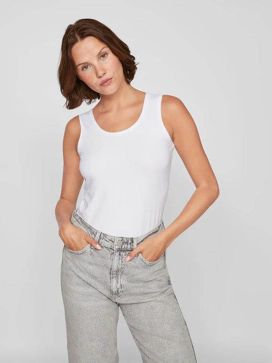 Vinora white tank top