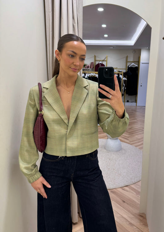 Ihjoli Blazer in Green Check