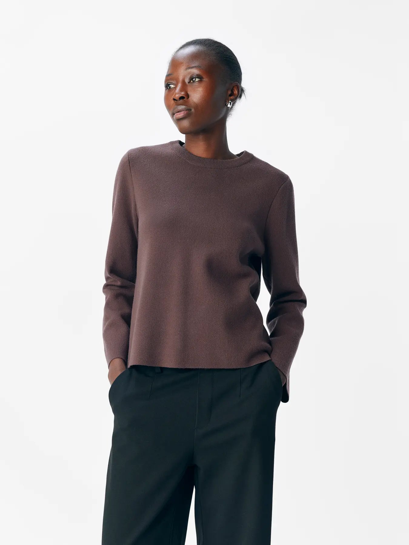 Reynard brown knit jumper