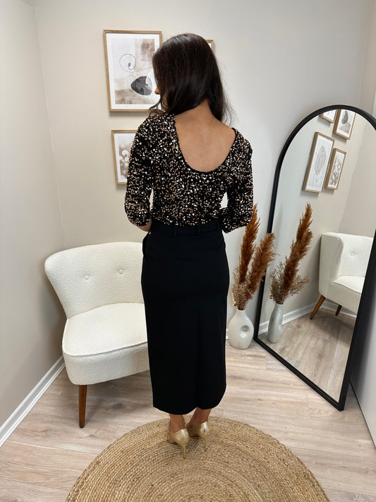 Frankie tailored Midaxi skirt