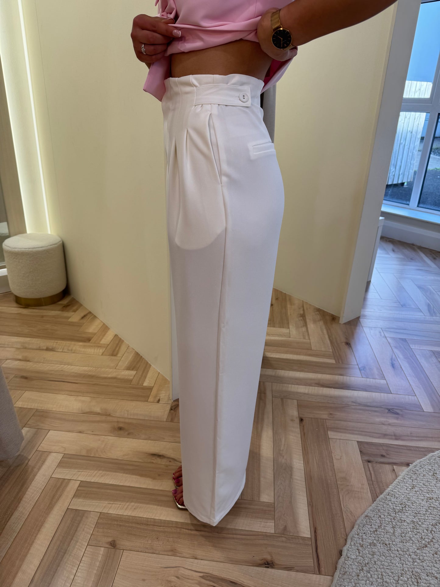 Ella Trousers in White