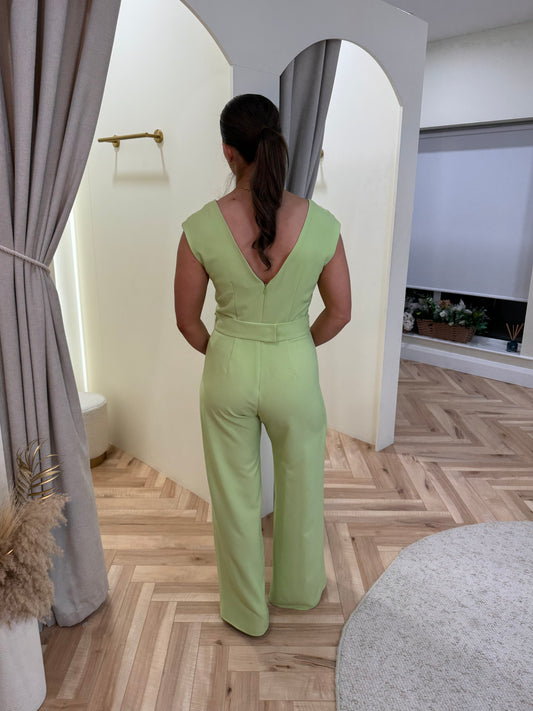 Georgia Jumpsuit in Pistachio