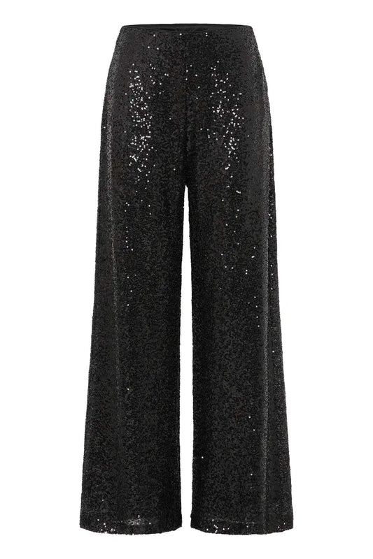 Fauca sequin trousers in black