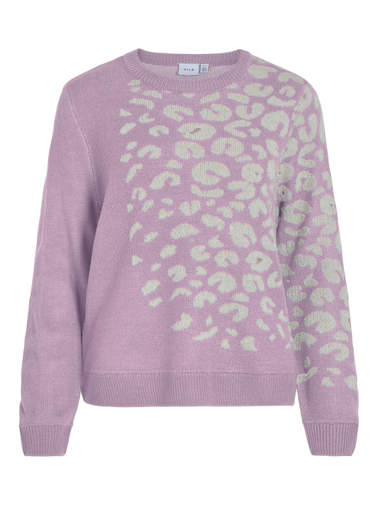 Vileleo jacquard knit winsome orchid