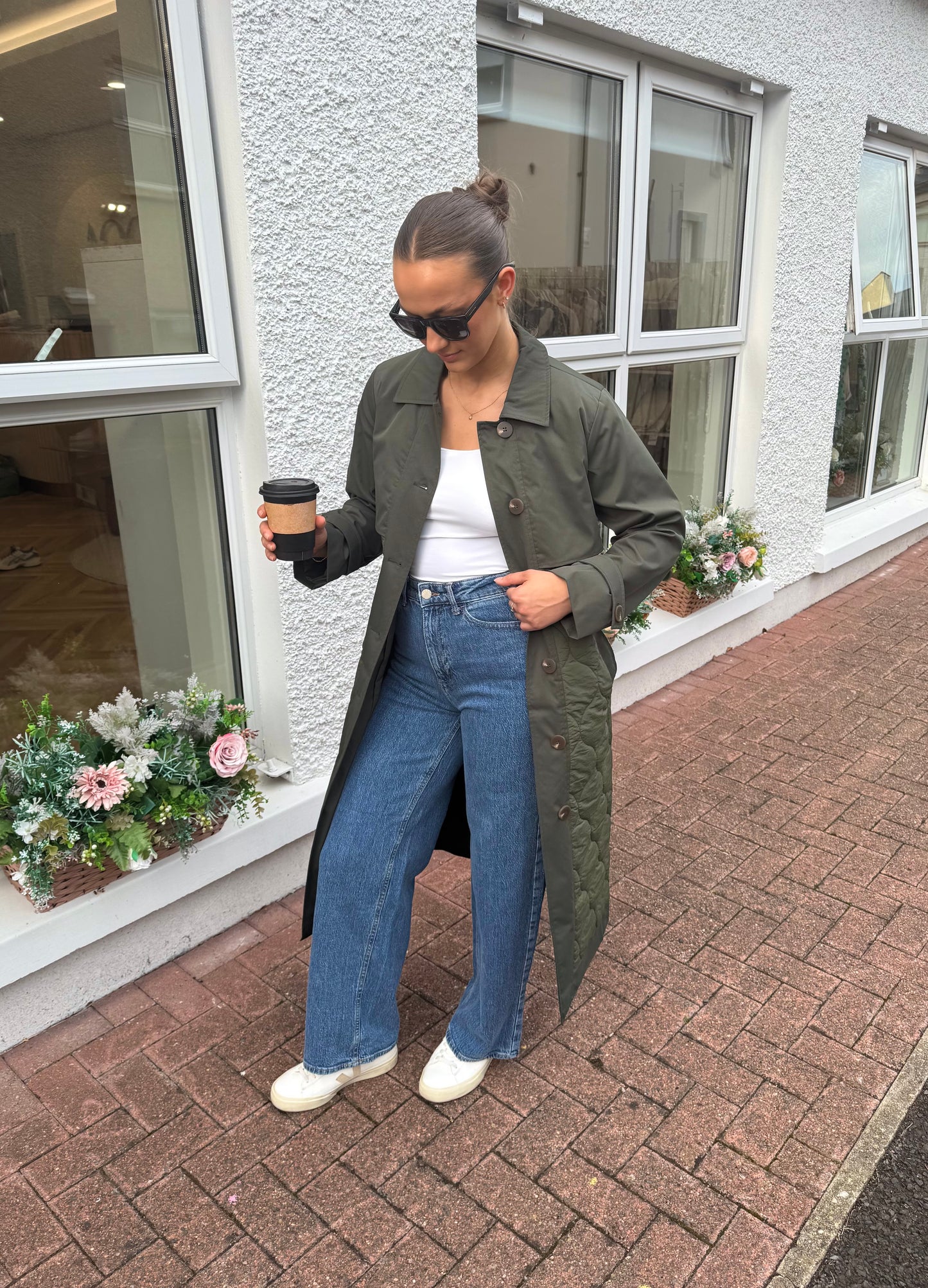 Visoftie khaki coat