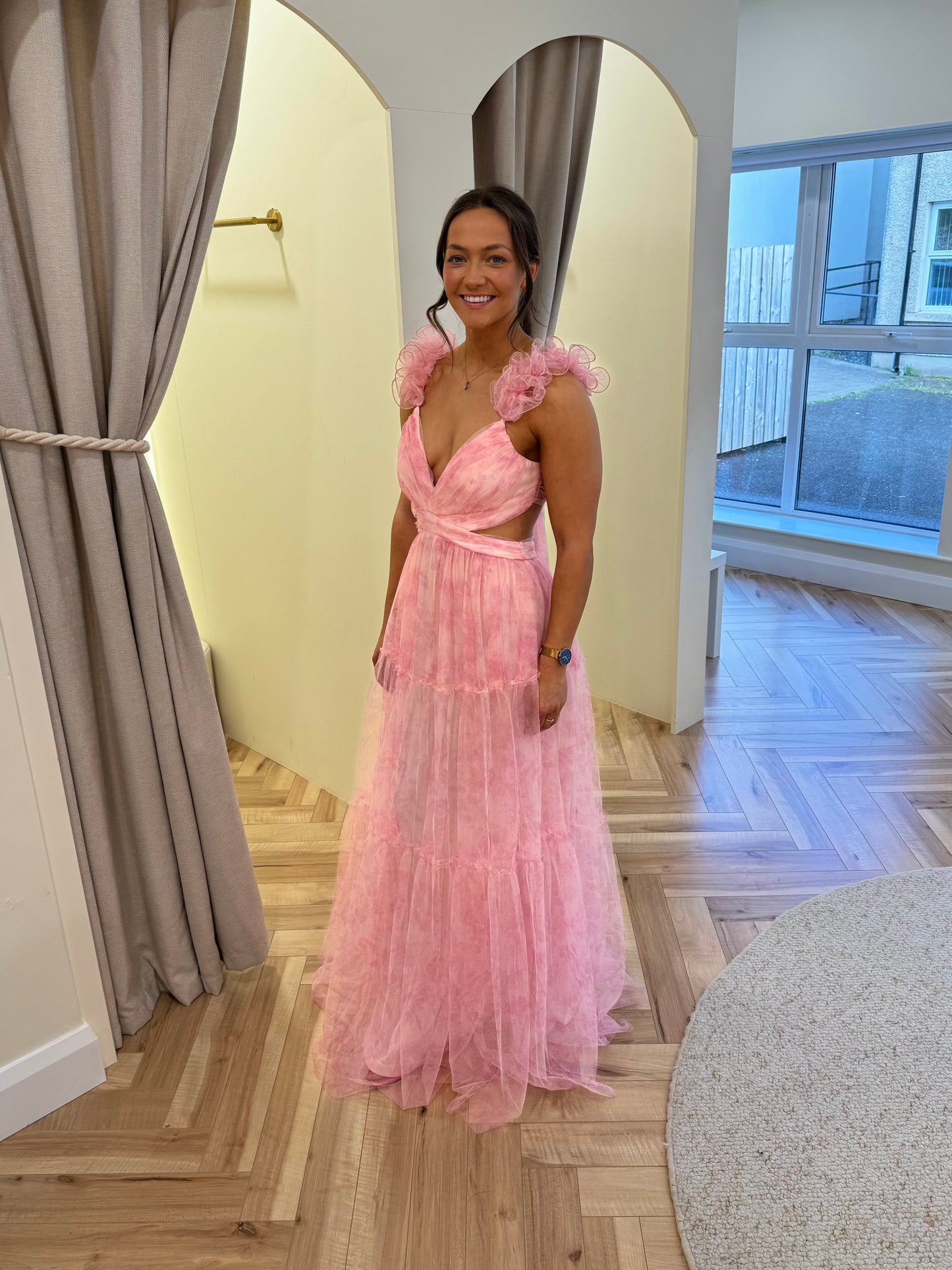 Nadia maxi Dress in Pink
