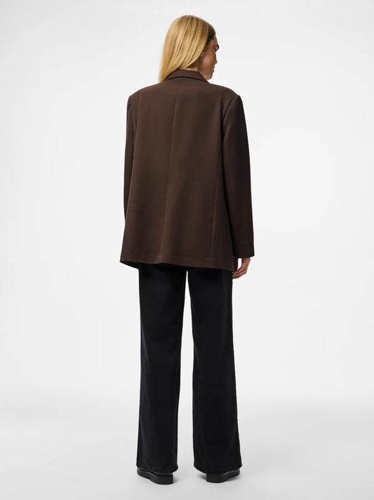 Kamil Oversized Blazer in Hot Fudge