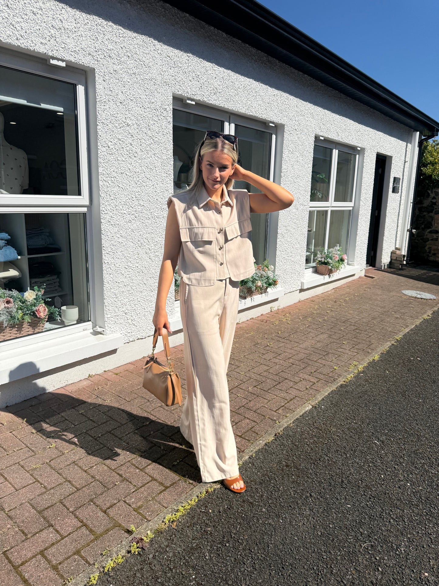 Sasha Co ord in Beige