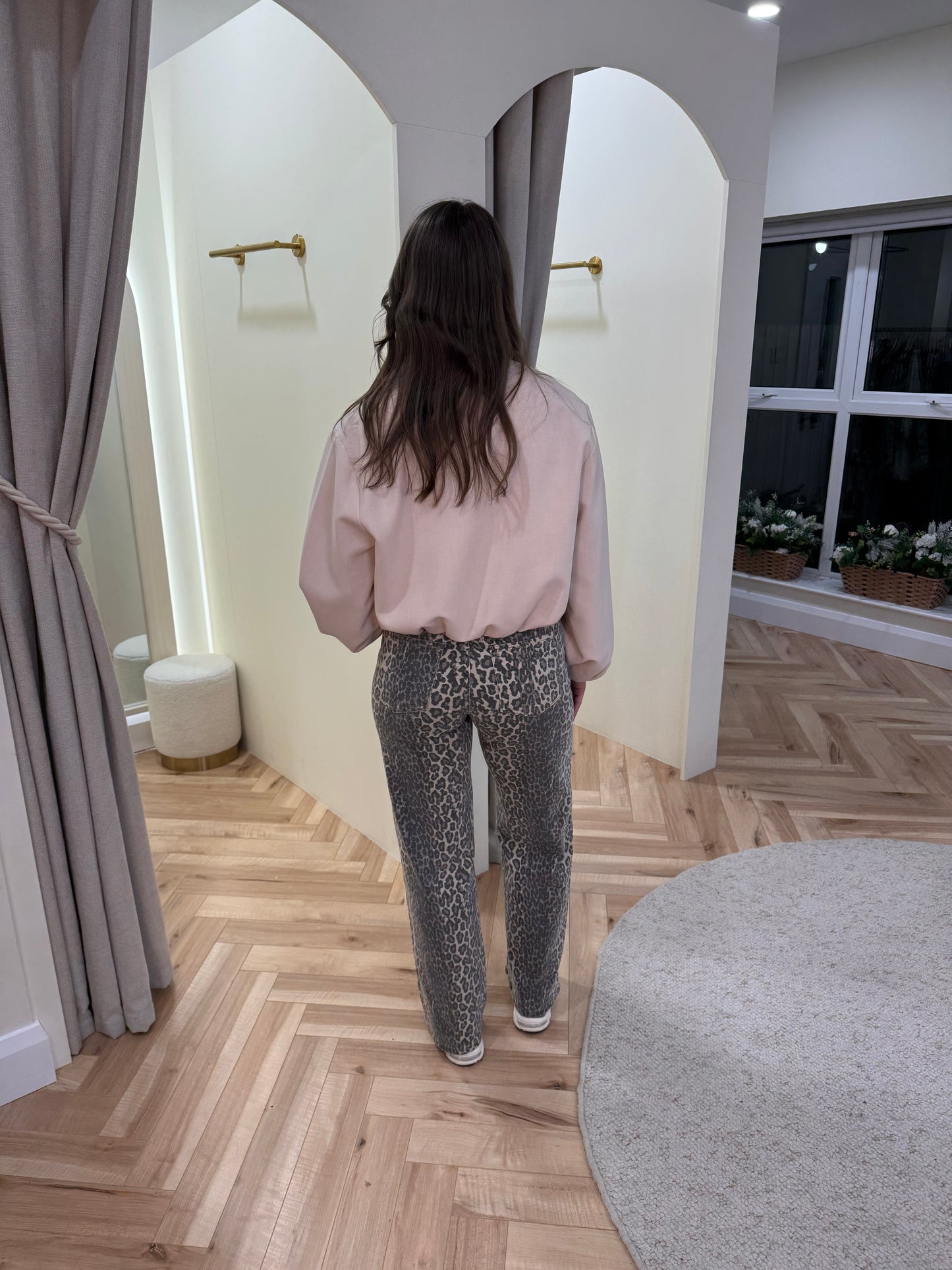 Bomber Jacket in Beige