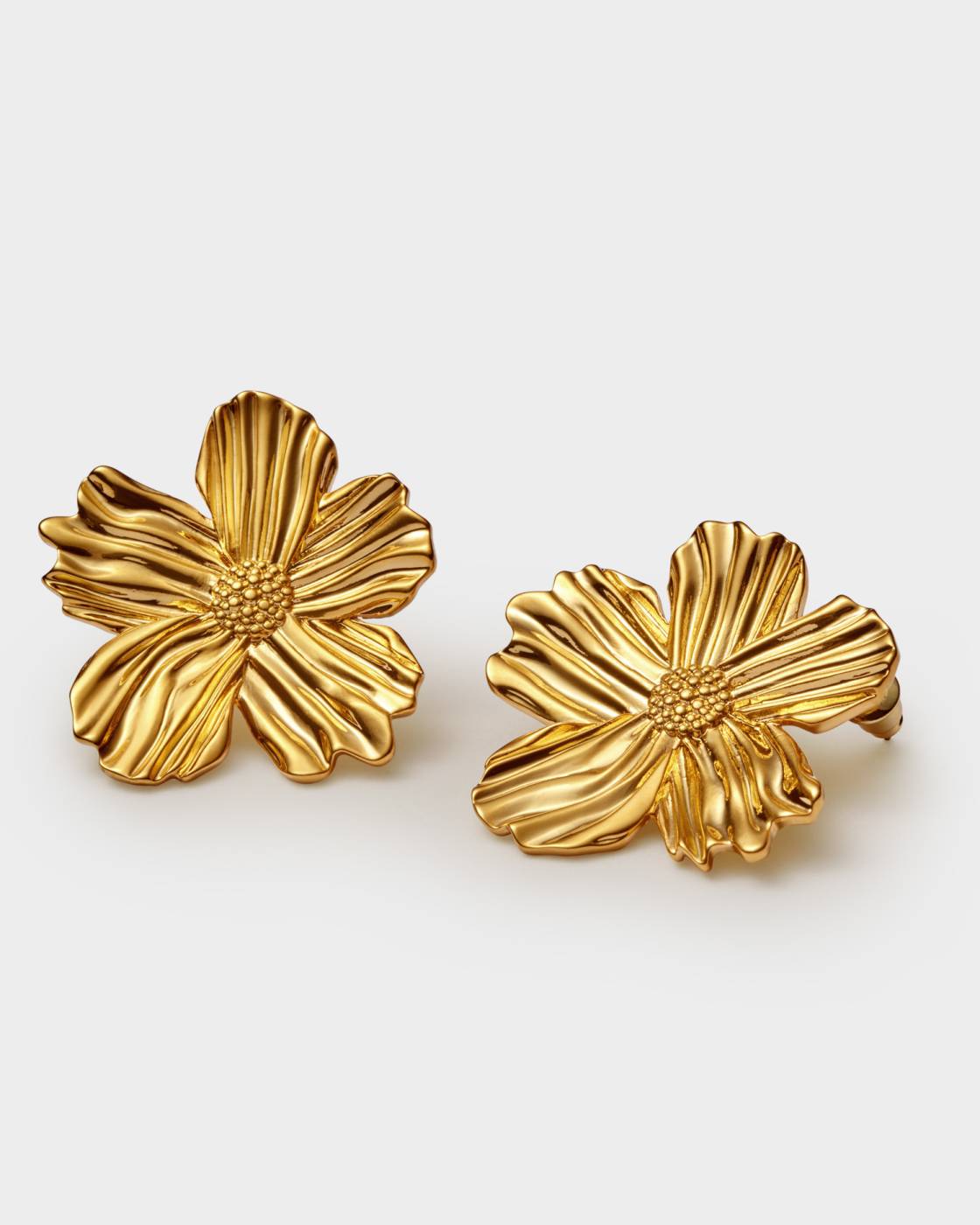 Floramour Waterproof Gold Oversized Earrings