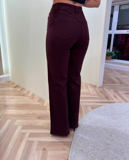 Gaspard Jeans in Burgundy