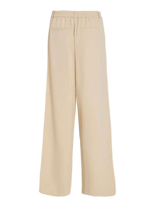 Vivarone wide trousers in sand shell
