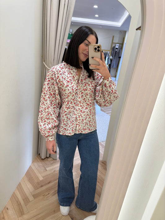 Ihqwina blouse in teaberry