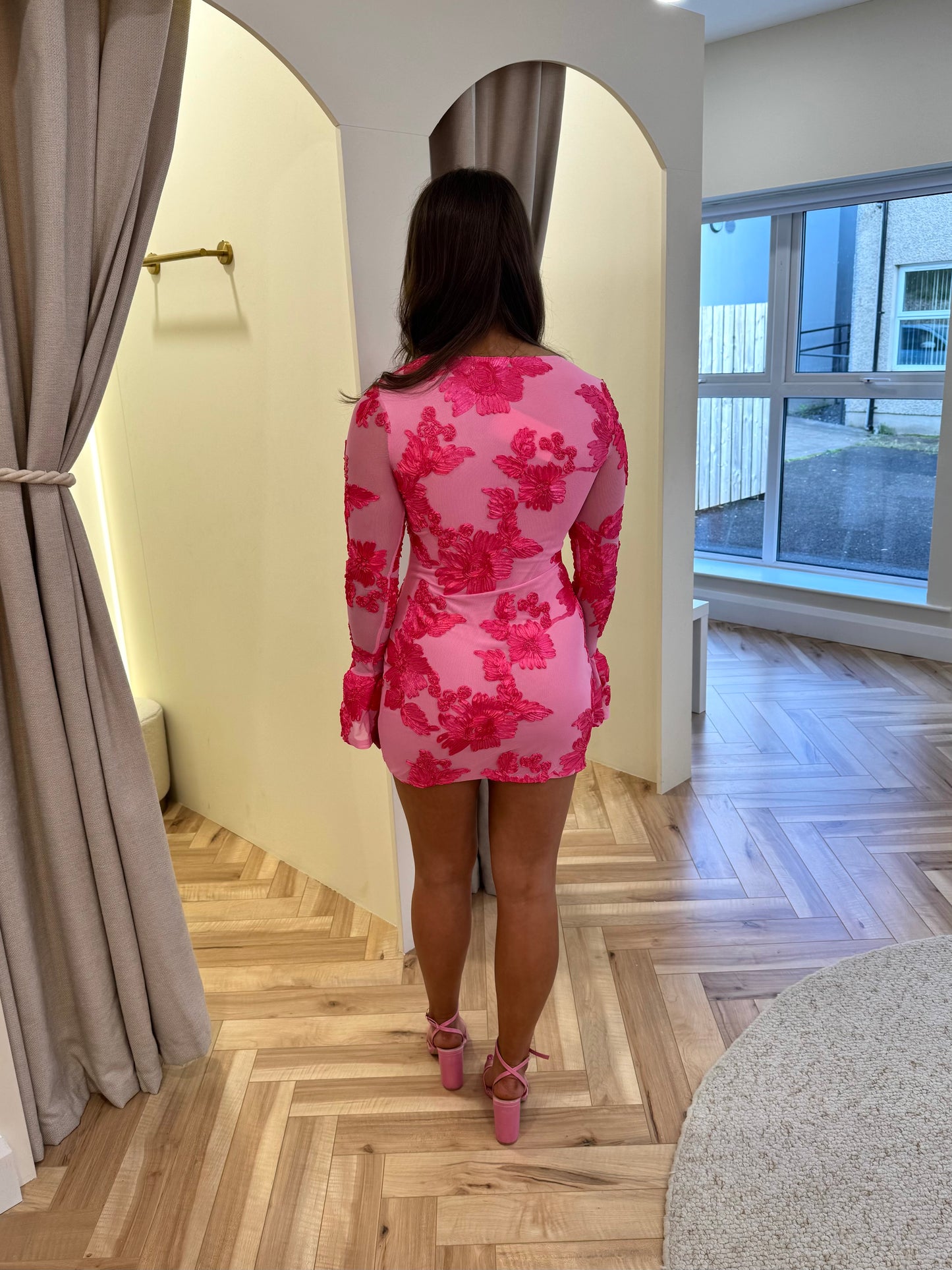 Kim pink mini dress