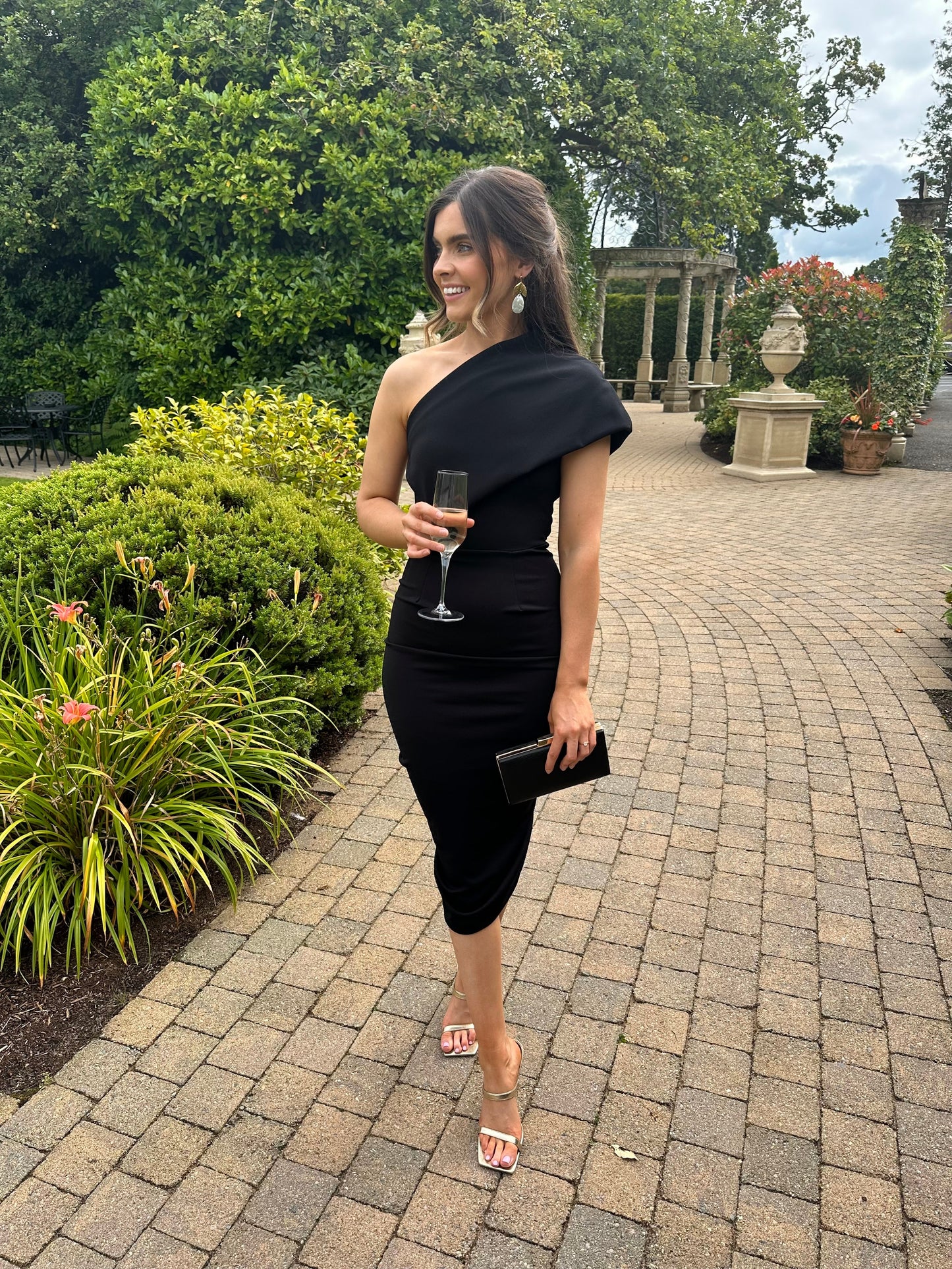 Potassium Crepe Dress Black
