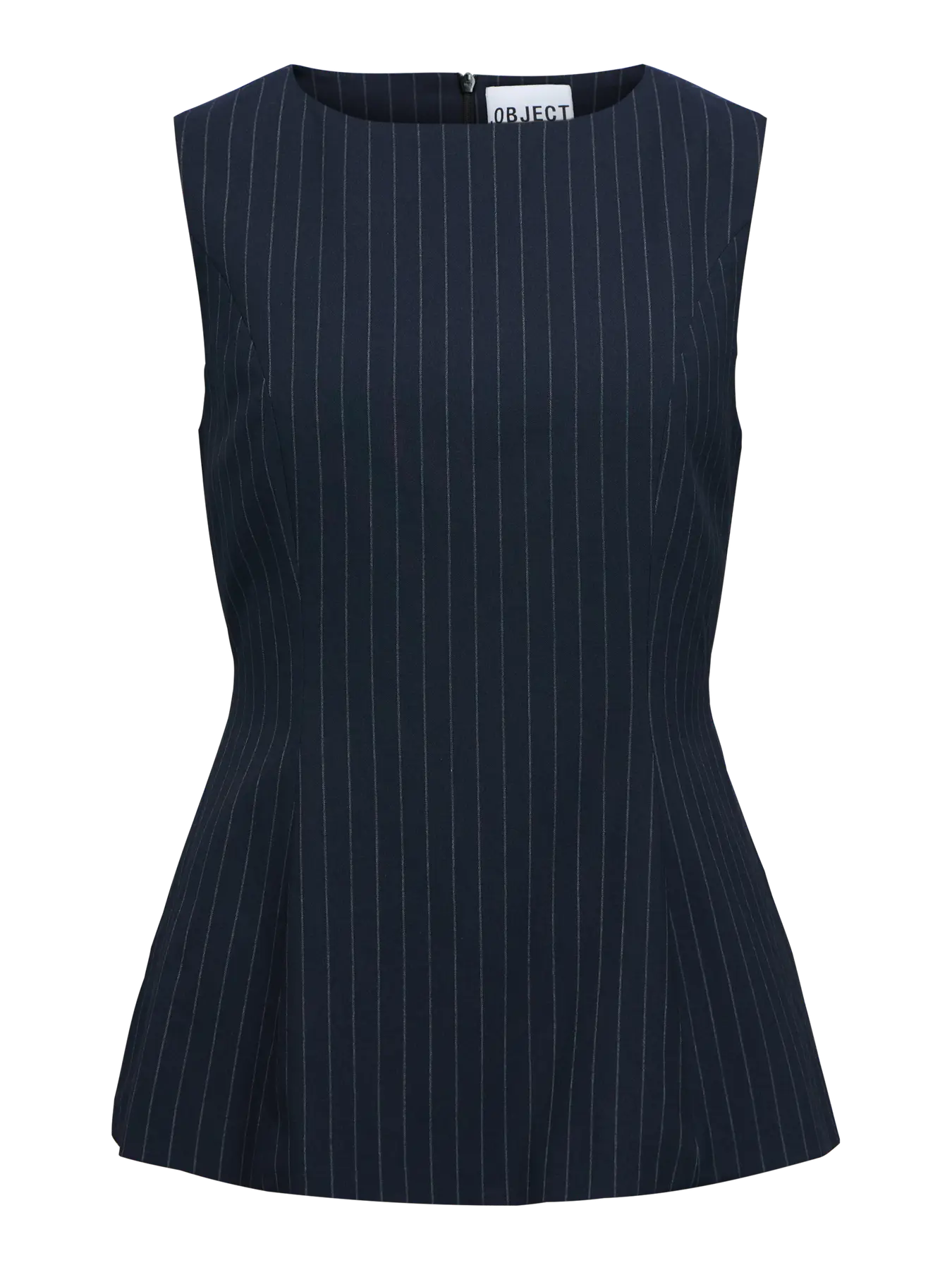 Kasja navy pinstripe top