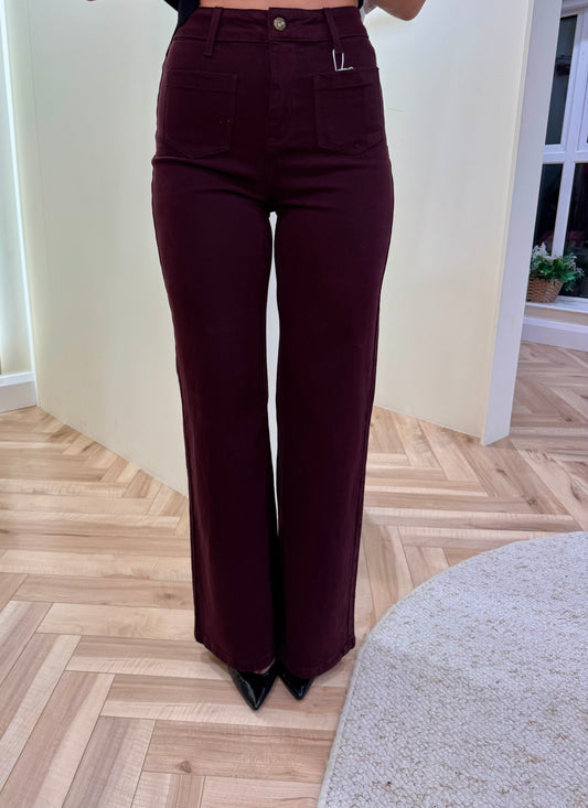 Gaspard Jeans in Burgundy