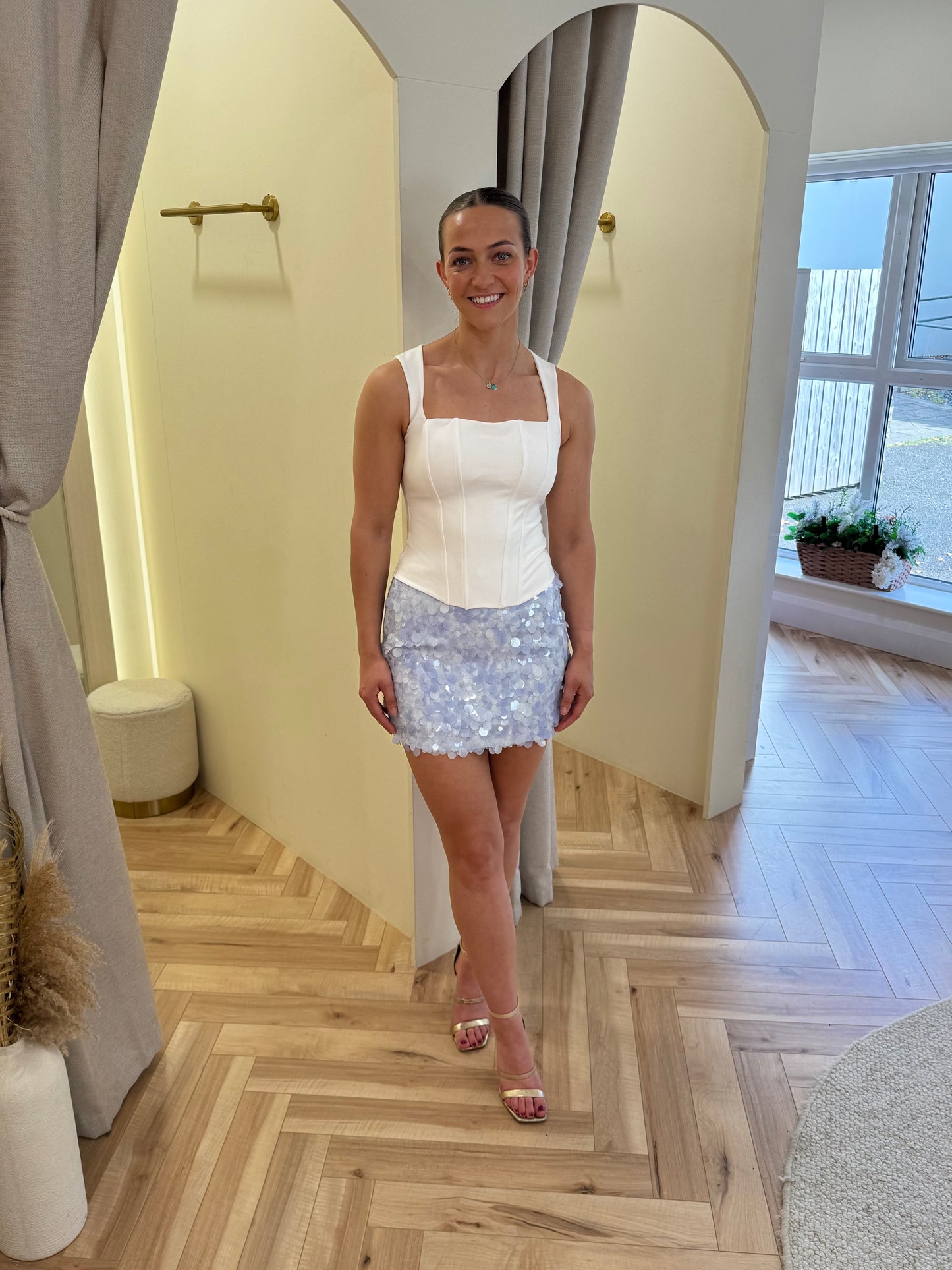 White Corset Top