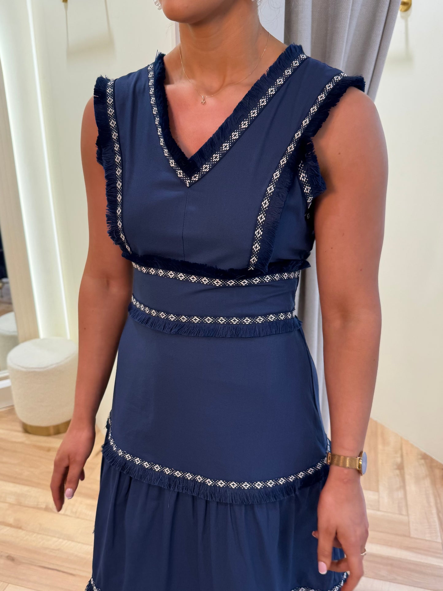 Medina Dress in Navy
