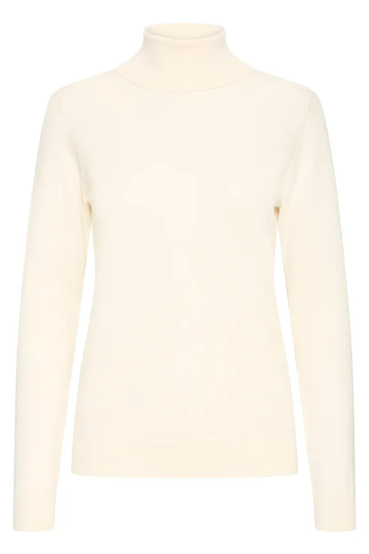 Ihluls knit polo neck in birch