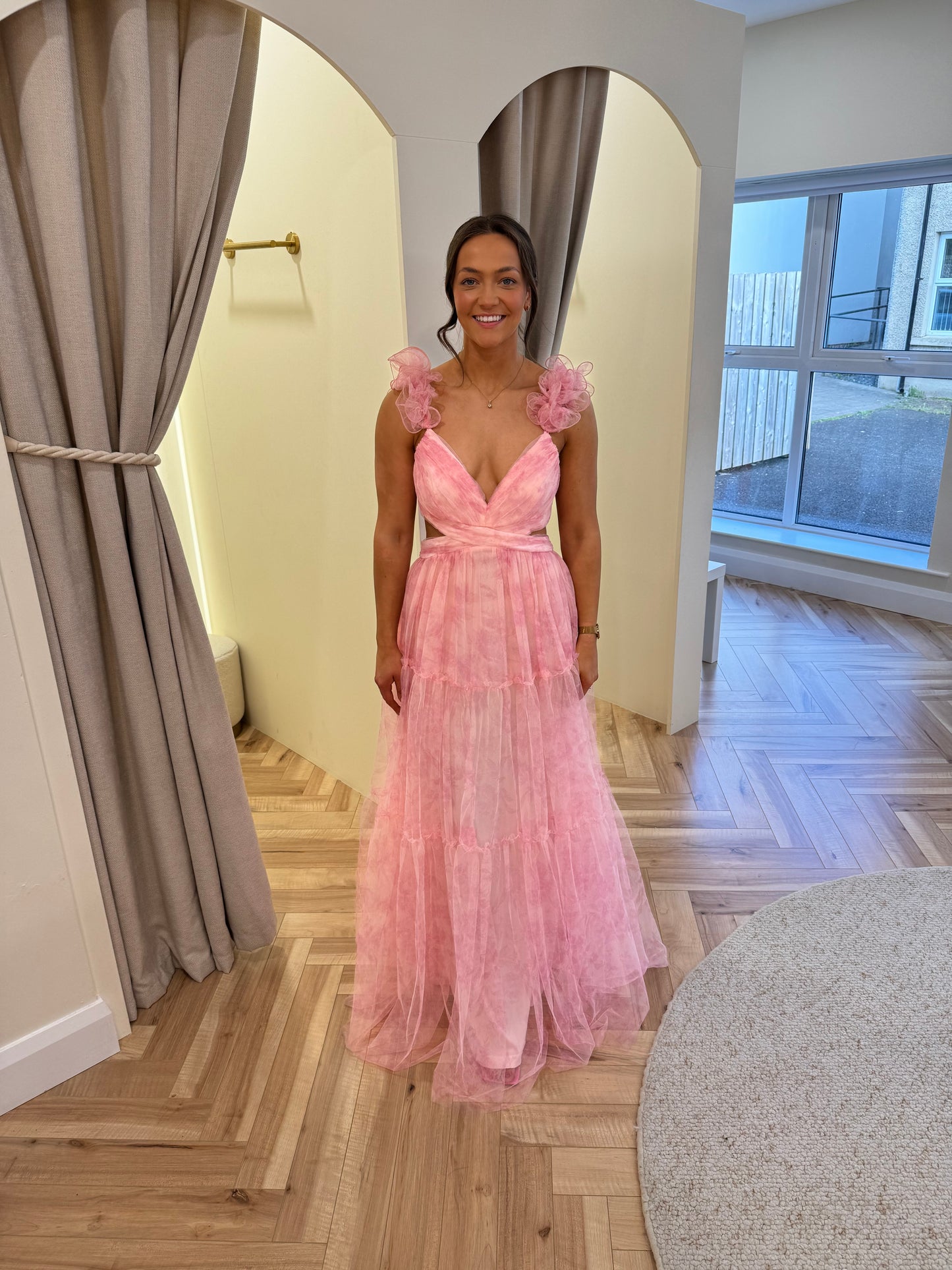 Nadia maxi Dress in Pink