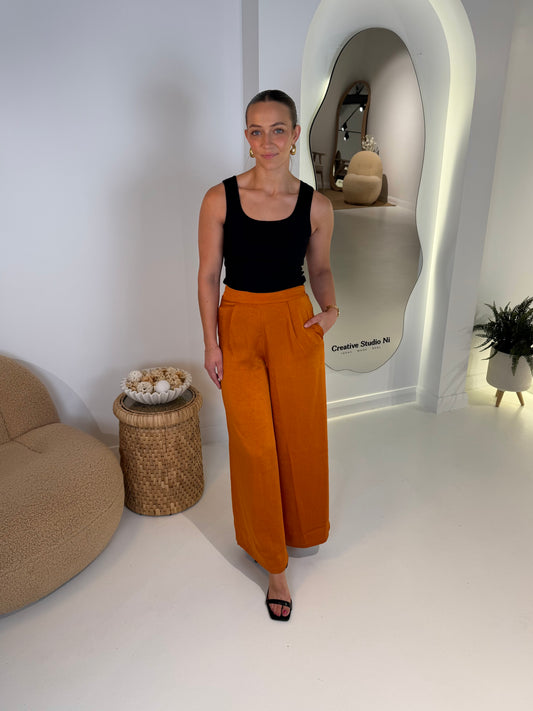 Traffic People Evie Trousers in Rust