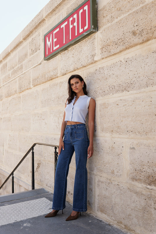 Gaspard denim jeans in blue