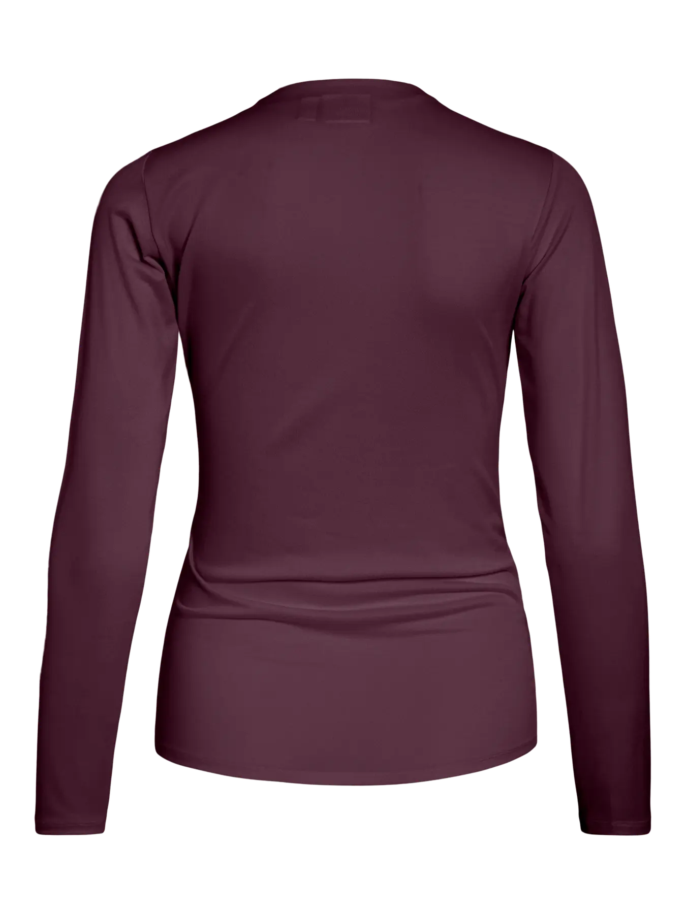 Vizurna Funnel Neck Top in Fig