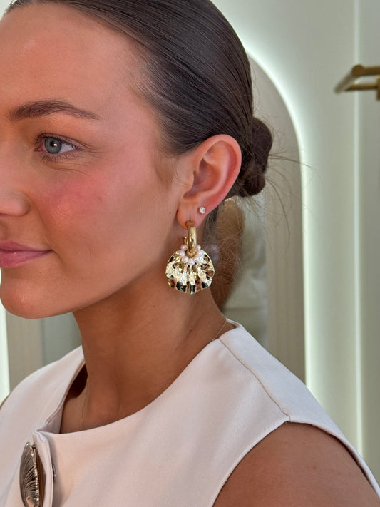 Gold & Pearl Earrings