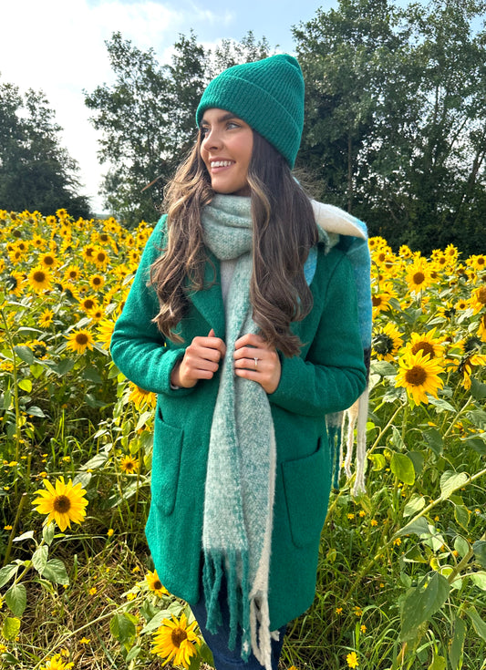 ICHI Iaivo beanie hat green