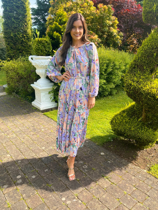 Traffic People Woodstock Maxi Dress Peach