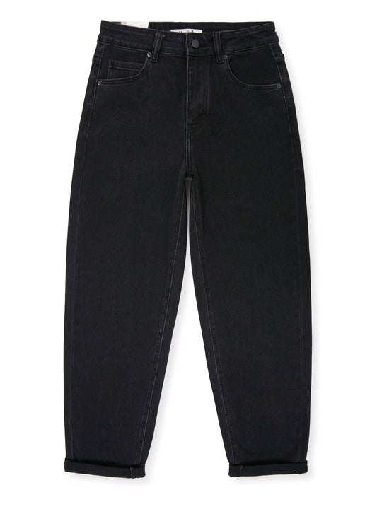 Leesa mom jeans in black