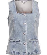 Jen Sculpture Denim Waistcoat