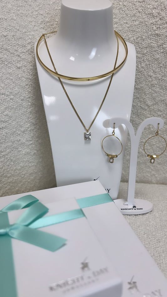 Anika Clear CZ Necklace