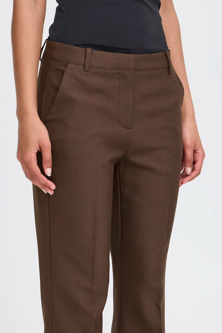 Ihlexi Trousers in Coffee Bean