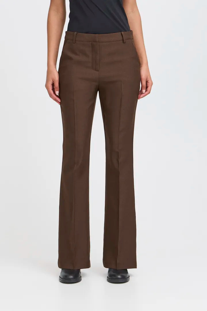 Ihlexi Trousers in Coffee Bean