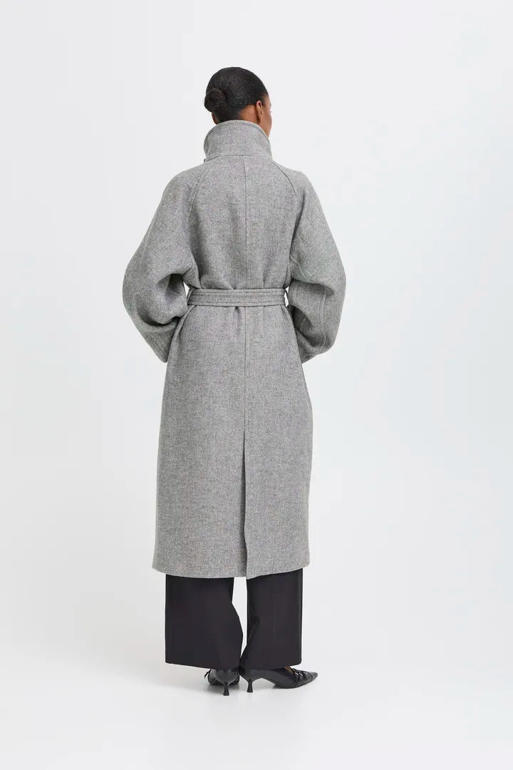 Ihgaziva Coat in Grey Melange