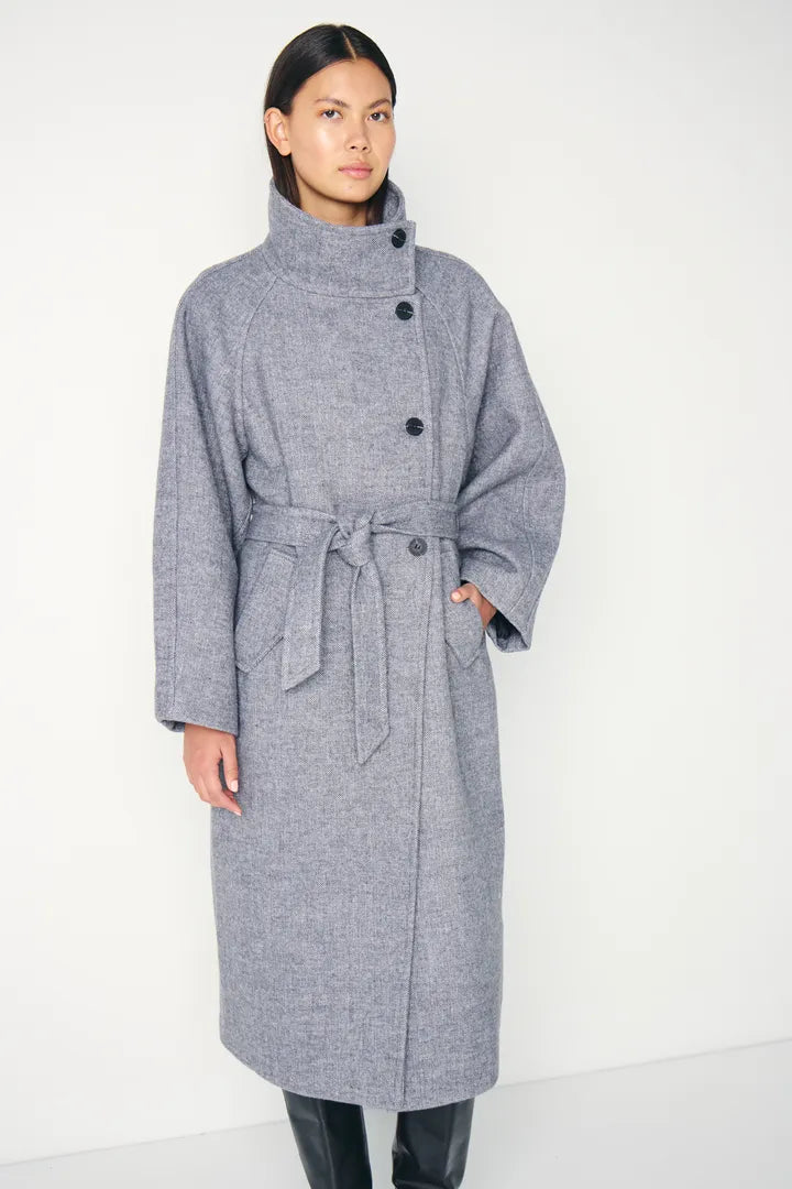 Ihgaziva Coat in Grey Melange