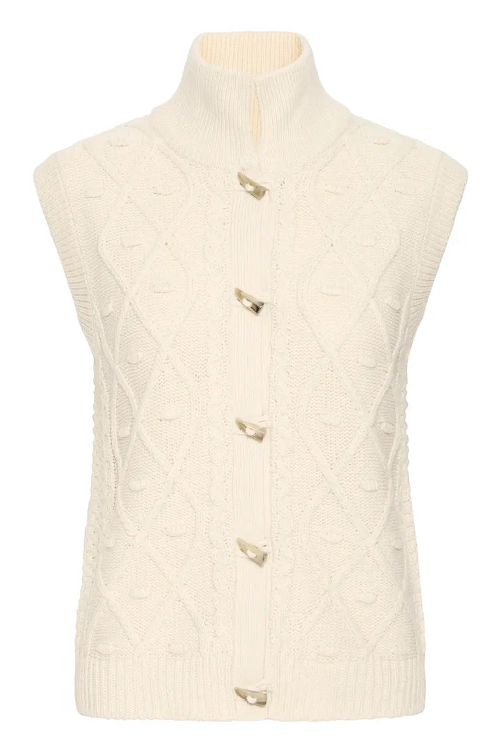 Ihdestan Knit Waistcoat in Sandshell