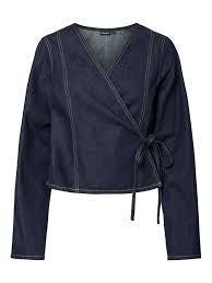 Fenna Denim Wrap Top