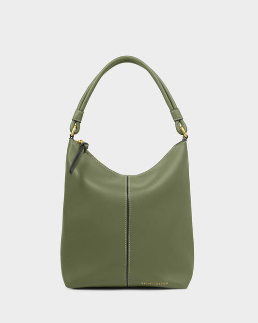 Hallie Satchel Bag in Khaki