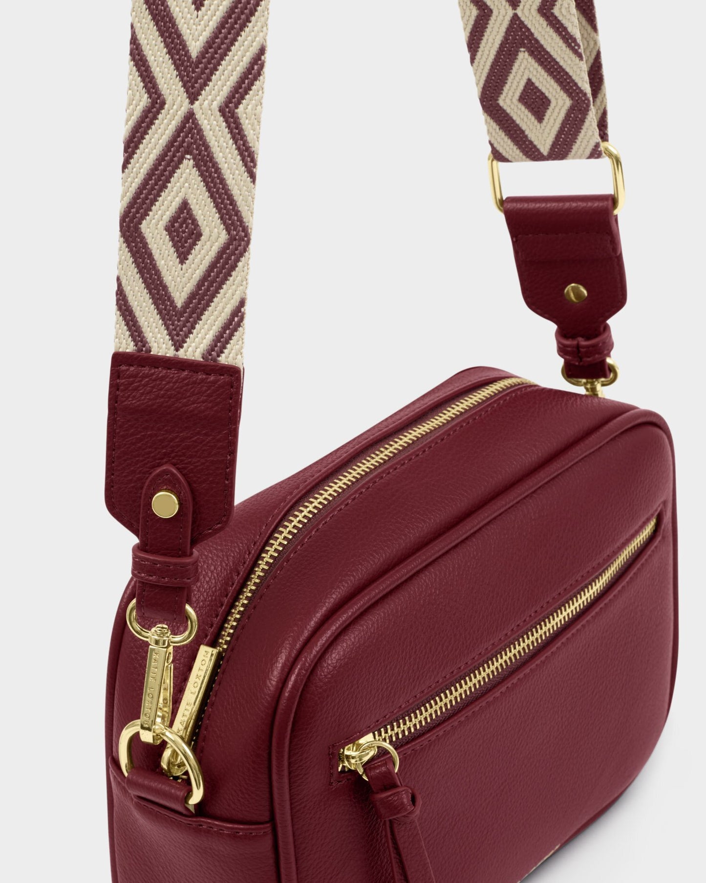 Hallie Crossbody Bag in Cherry
