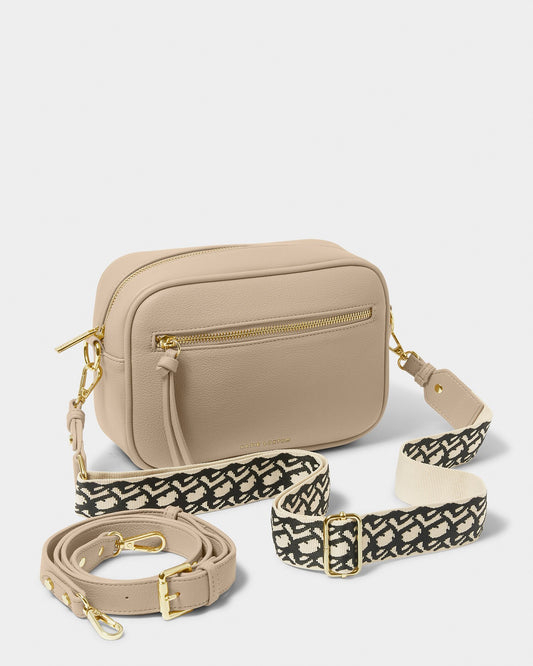 Hallie Crossbody Bag in Light Taupe