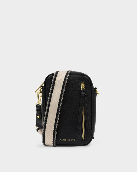 Hallie Small Crossbody in Black