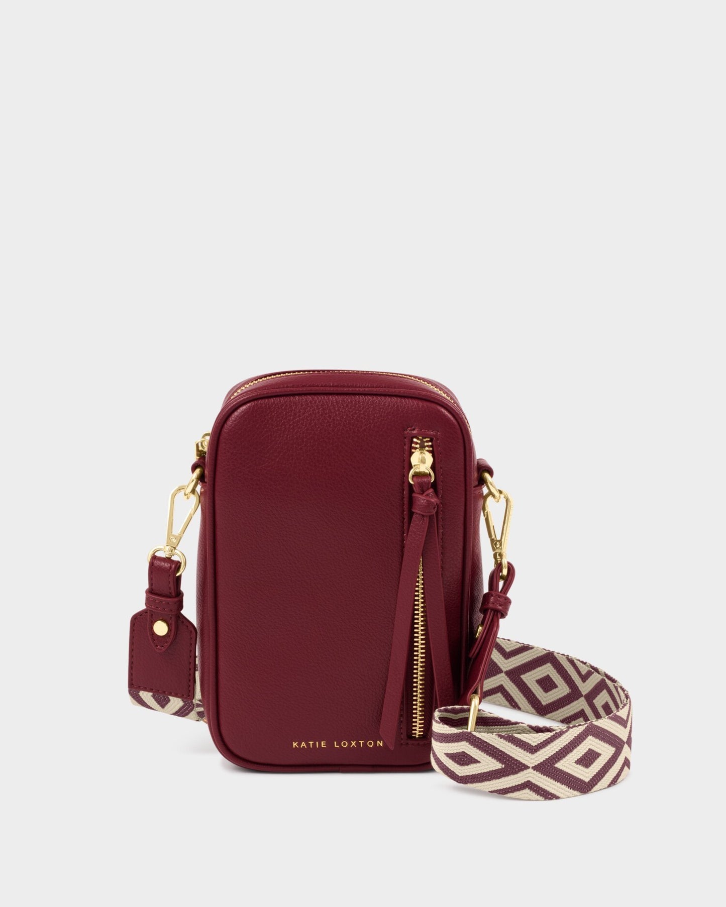 Hallie Small Crossbody in Cherry