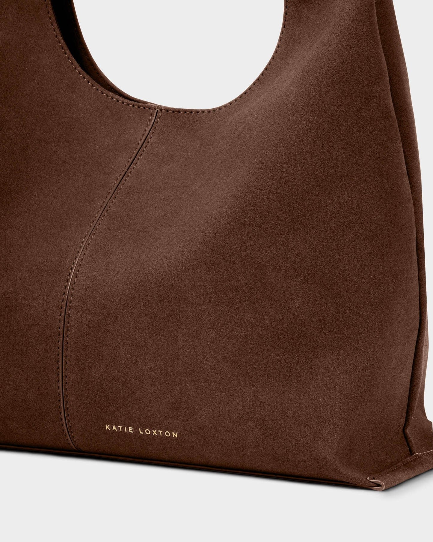 Laila Suedette Shoulder Bag in Chocolate