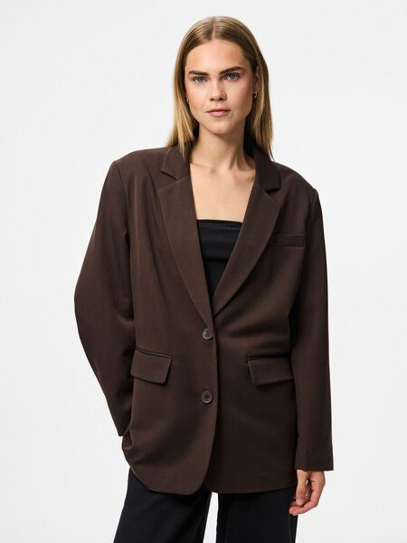 Kamil Oversized Blazer in Hot Fudge
